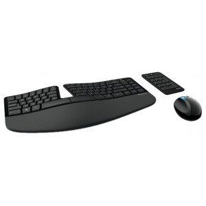 Комплект (клавиатура+мышь) Microsoft Sculpt Ergonomic Desktop, USB, черный
