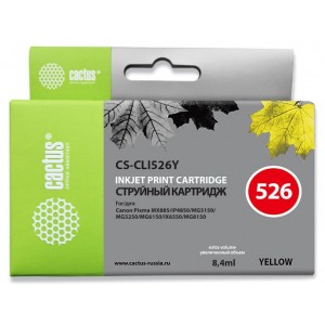 Картридж Cactus CS-CLI526Y